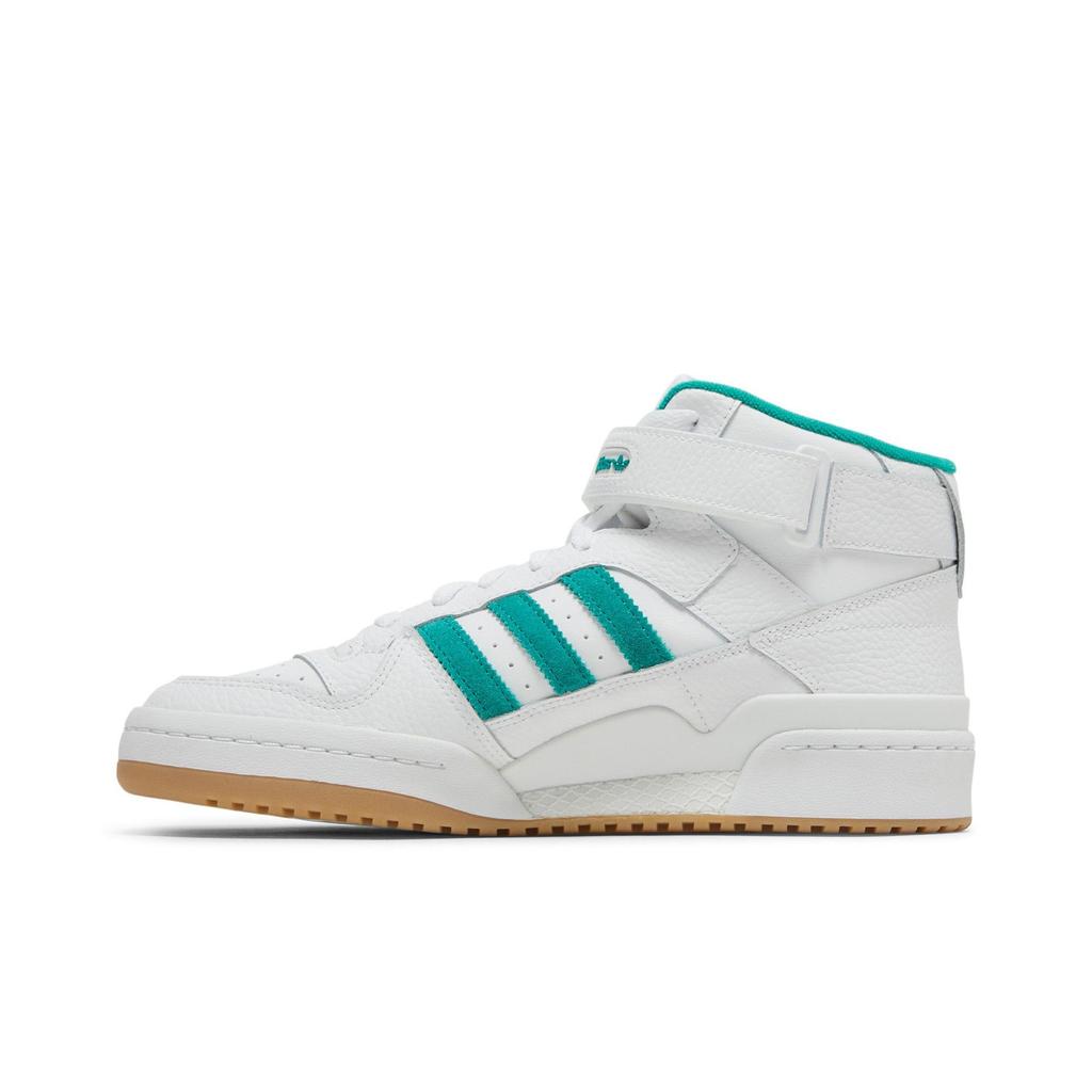 adidas Forum Mid 'White Teal' (Unisex) Cloud White / Gold Metallic / Gum Skateboard Shoes H00749