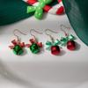 Christmas Bell Bow Earrings Fashion Creative Design Holiday Festive Jewelry for Women Girls