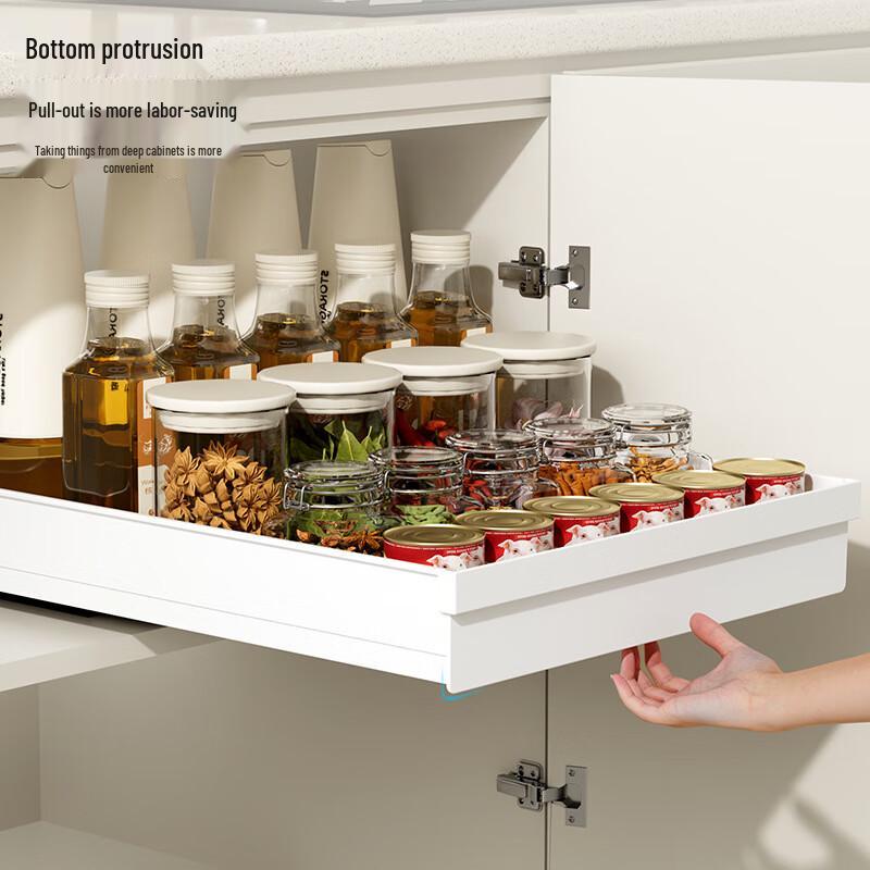 Guanzhuojia Retractable Pull-out Kitchen Cabinet Storage Rack