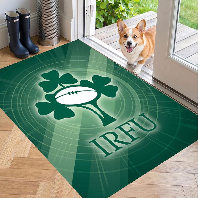 Soft Floor Carpet Ireland Rugby Pattern Area Rug Decorative Mat For Home Room Decoration