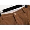 DIMANAF 2024 New Plus Size Spring Women Pants Trousers Shorts Loose Vintage Corduroy High Waist Casual Solid Pants Short Pants
