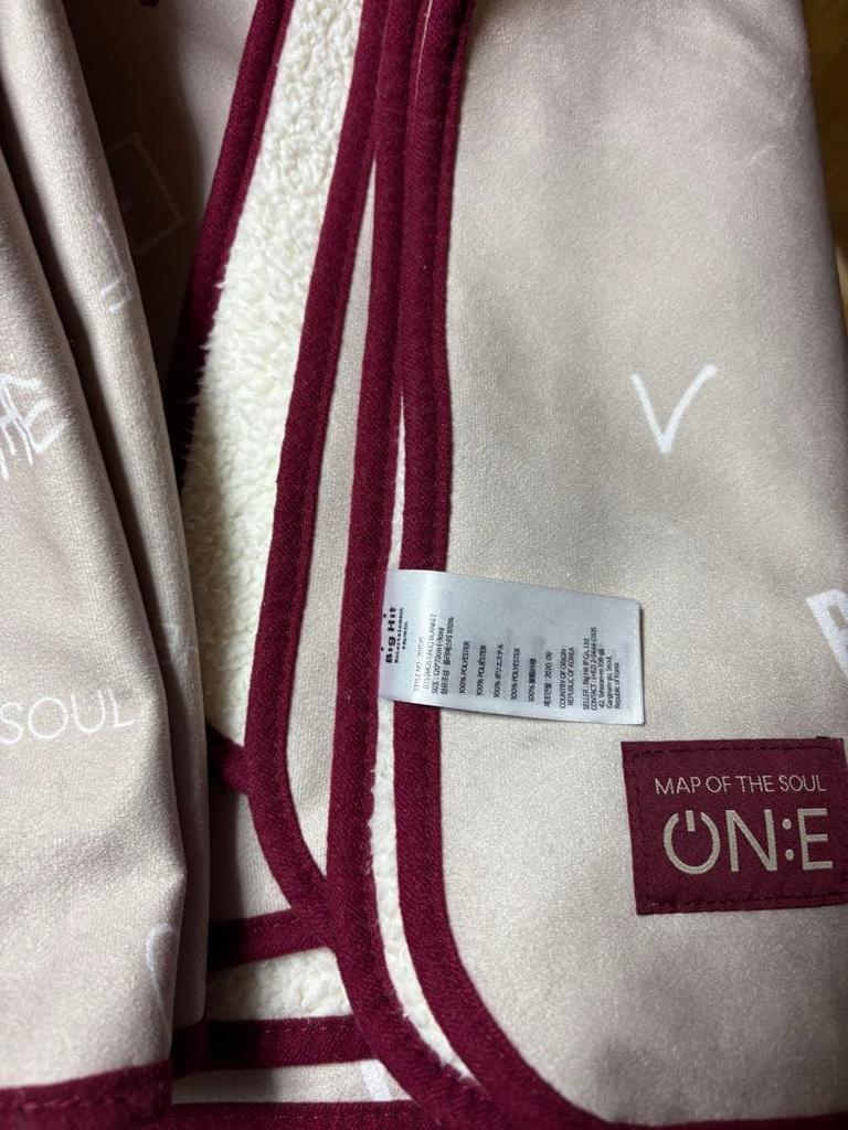 [USED] 4-Piece BTS MOS ON:E Towel, Shopping Bag, and Blanket