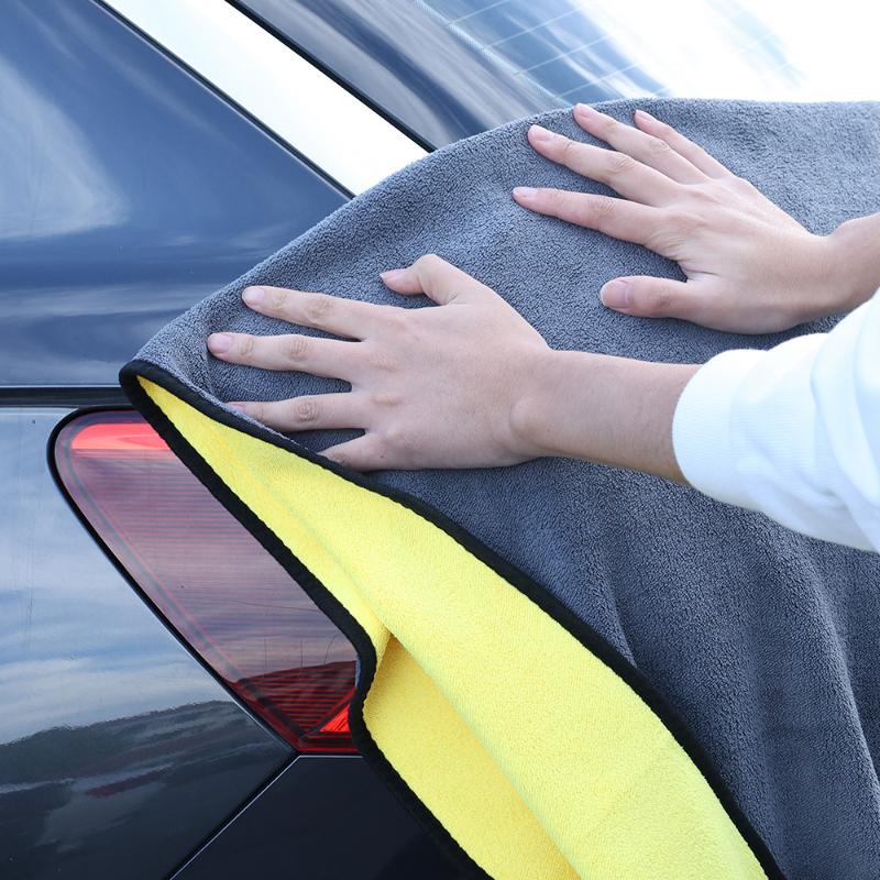 60X160cm Car Body Cleaning Towel Double Layer Thicken Soft Drying Cloth Clean Rags Microfiber Detailing Washing Big Size Towels