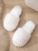 Women's 2024 Fuzzy Open-Toe Slippers – Spring & Autumn Candy Colors