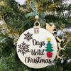 Christmas Countdown Decoration 25 Days Christmas Countdown Pendant 3D Winter Decoration Sliding Ornament For Home Decoration