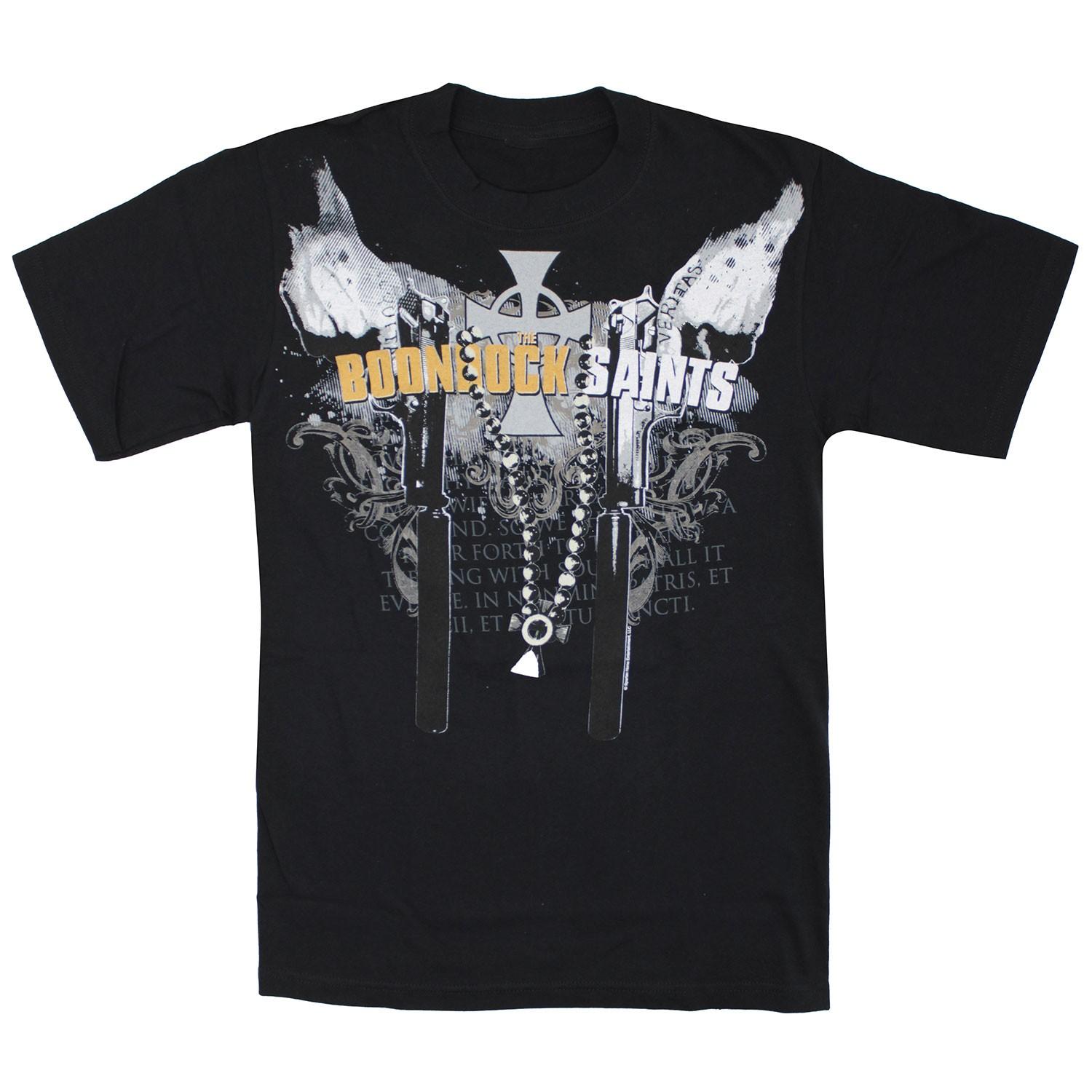 Men s Boondock Saints T-Shirt Mens Womens Tees Top Black 2XL
