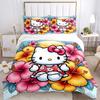 3pcs Hello Kitty in Tropical Paradise Bedding Set - Includes 1 Quilt Cover and 2 Pillowcases, Comfortable Bedding with Stylish Design for Be