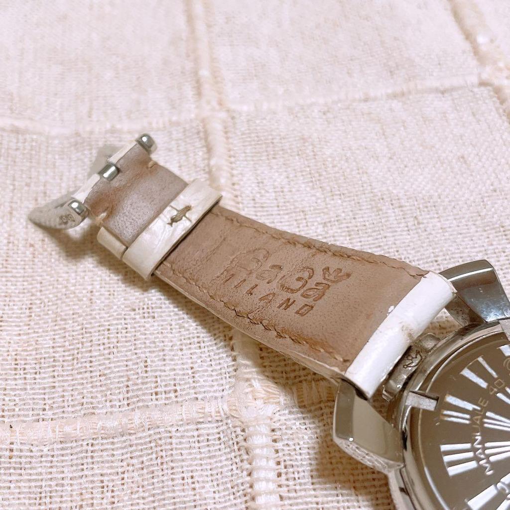 Used [Disc in good condition] GaGa MILANO Manuale Quartz Watch White