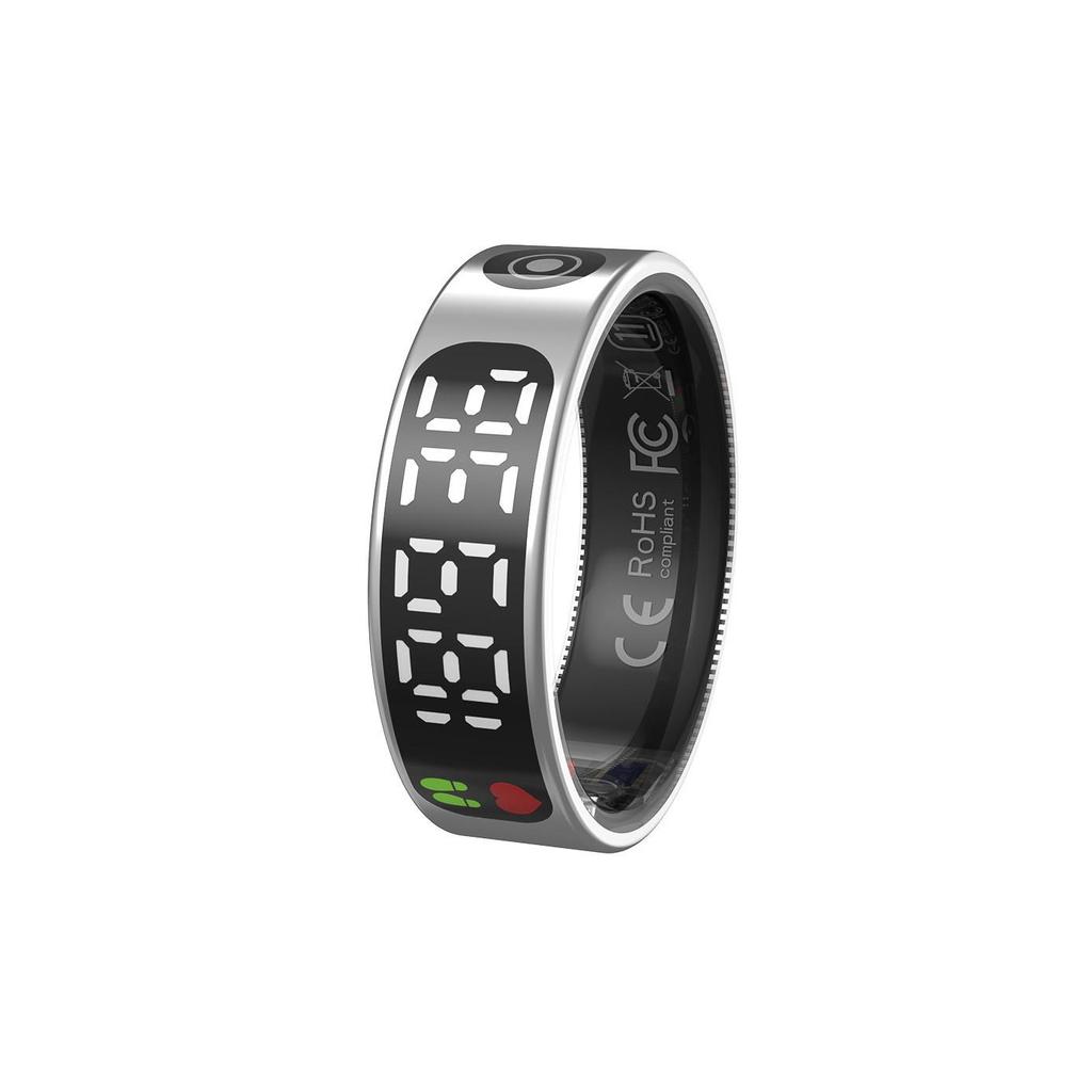 Touchscreen Smart Ring: Heart Rate, Blood Oxygen, Sleep, Exercise Tracking, E-book, Remote Photo, Magnetic Fast Charging - Douyin/TK Compatible
