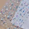 1pcs 5D Colorful Rhinestones Pumpkin Ghost Nail Art Halloween Stickers Adhesive Transfer Nail Decoration Decals Accessory