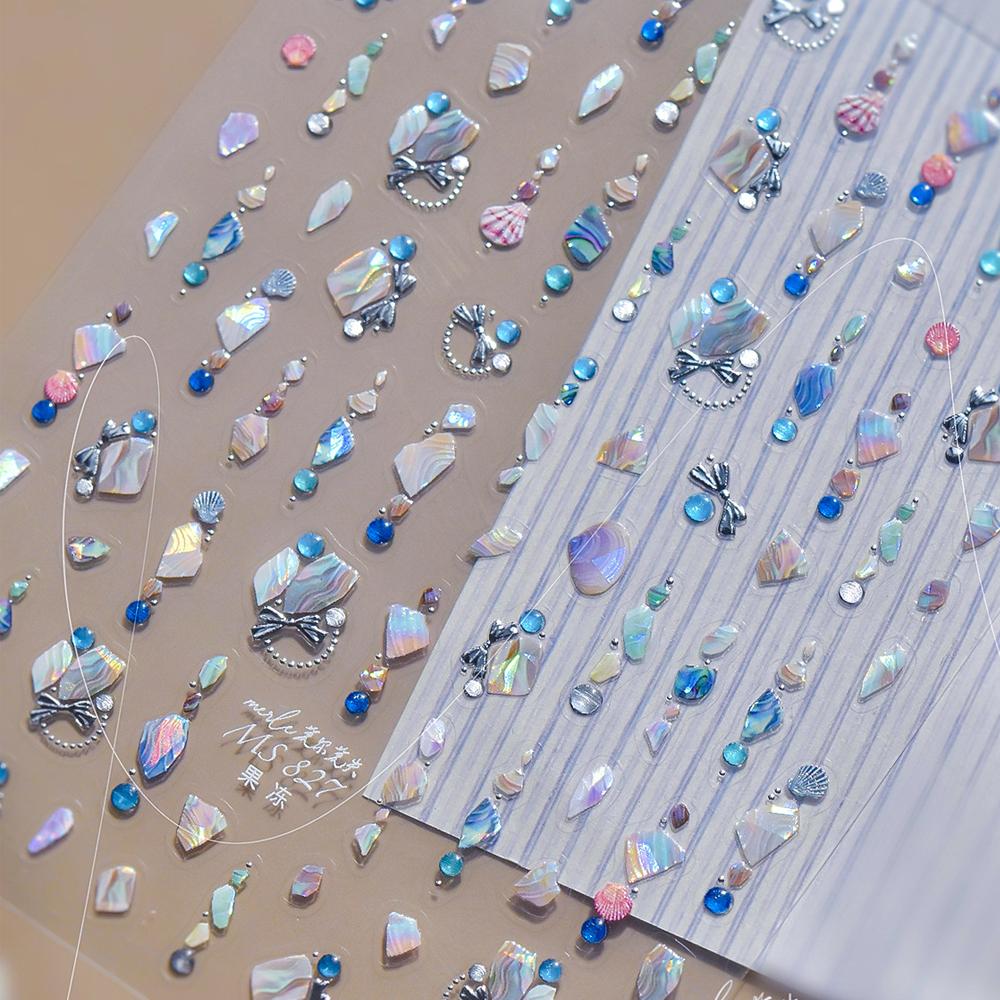 1pcs 5D Colorful Rhinestones Pumpkin Ghost Nail Art Halloween Stickers Adhesive Transfer Nail Decoration Decals Accessory