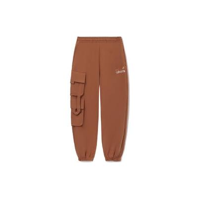 Li Ning X Disney Tigger Series Letter Embroidery Side Pocket Loose Cuff Casual Pants Men Pants Mumbai-Brown AKLS479-3