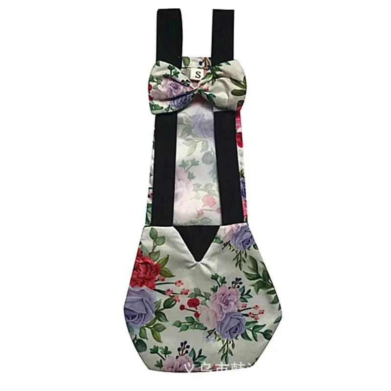 Pet Supplies Duck Diapers Goose Flight Suits Cute Chicken Physiological Pants Washable Nappy with Elastic Band Bowknot Design
