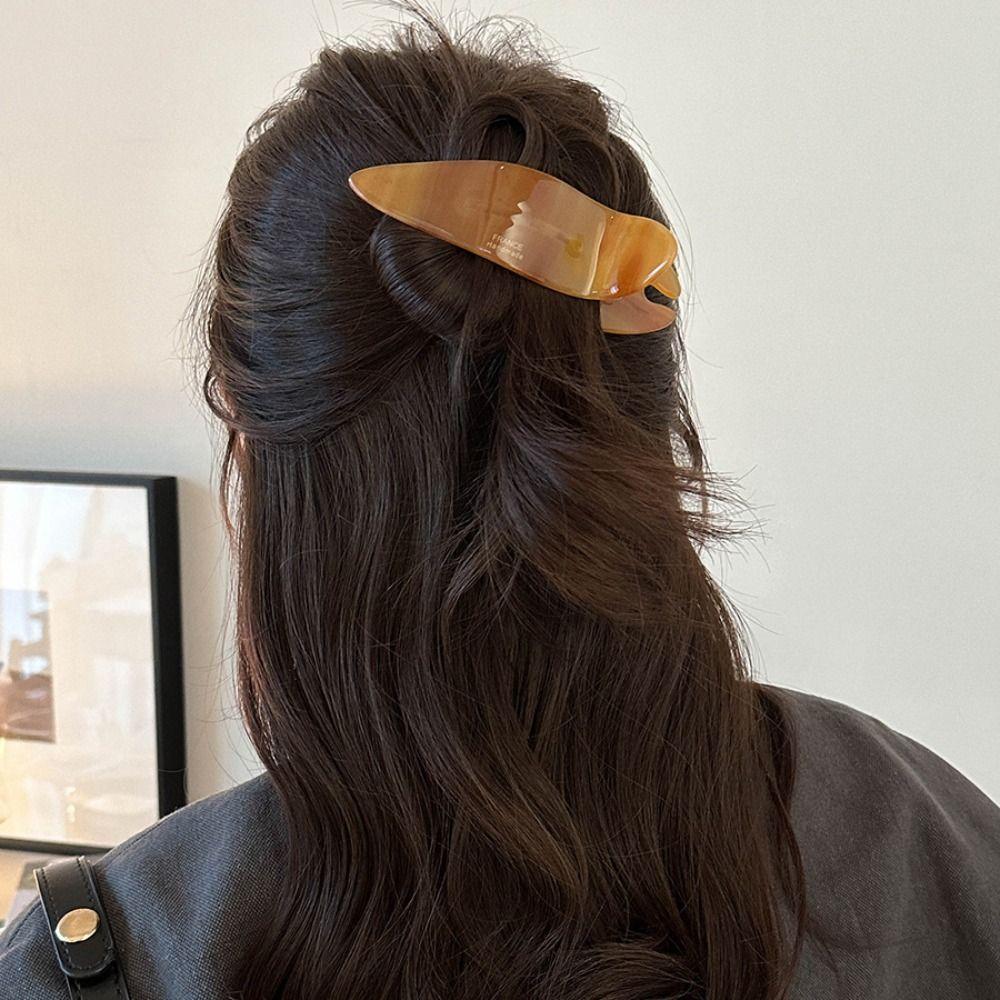 Sweet Leopard Hair Clip Hair Accessories Kroean Style Barrettes Fashion Acetic Acid Duckclip  Daily