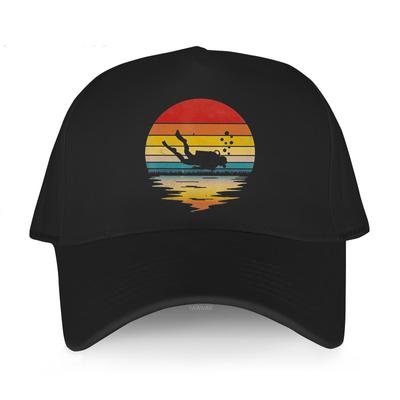 Gorra de béisbol para hombres Hip Hop Harajuku sombreros Retro buceo algodón 80s Scuba Diver adolescentes golf sombrero verano gorras transpirables