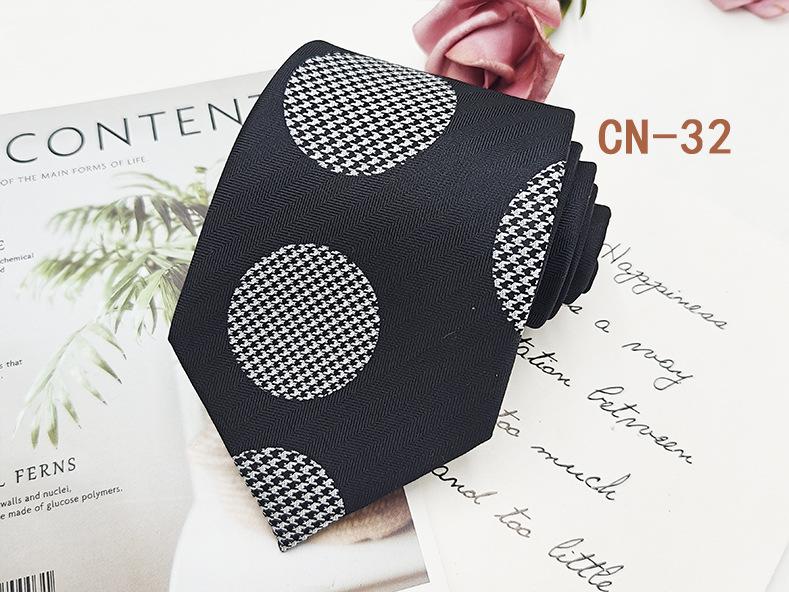 Herren Formell 8cm Schwarz Gestreifte Krawatte, Polyester-Seide, Jacquard Garngefärbt, Handgestrickt.