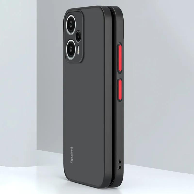 Matte Silicone Soft Case For Xiaomi Redmi 13C 12C 10 10A 10C 9 9A 9C 9T 8 8A Cover Luxury Hybrid Hard PC Back Bumper Shell Coque