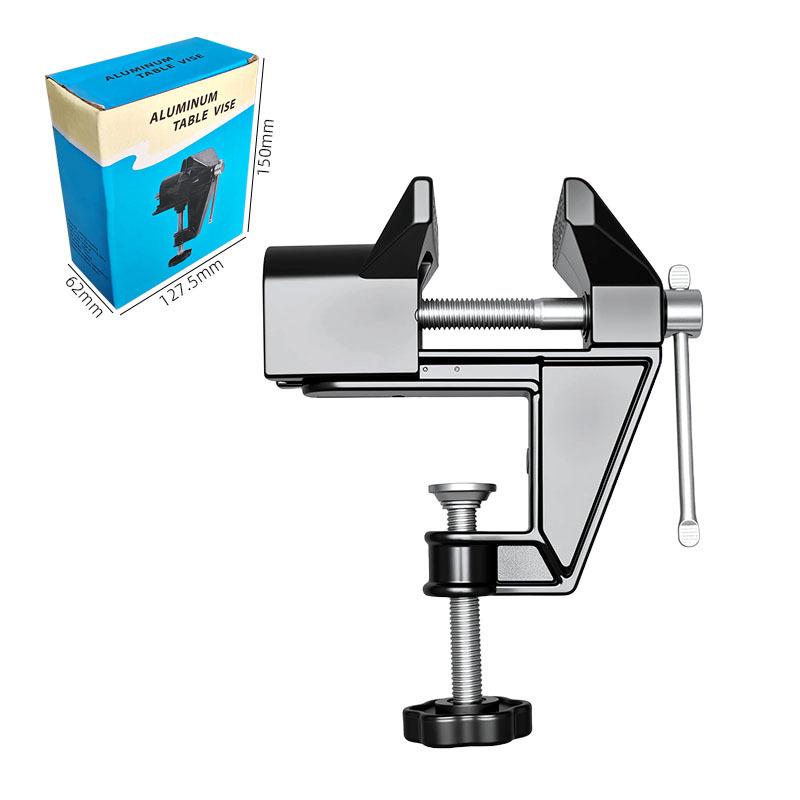 Aluminum Alloy Mini Table Vise - Small Flat Jaw Desktop Vise for DIY Projects
