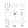 Fashion Hollow Flower Pendant Jewelry Making Irregular Flower Bead Earring Dangle Pendant 3D Flower Charm Party Favor