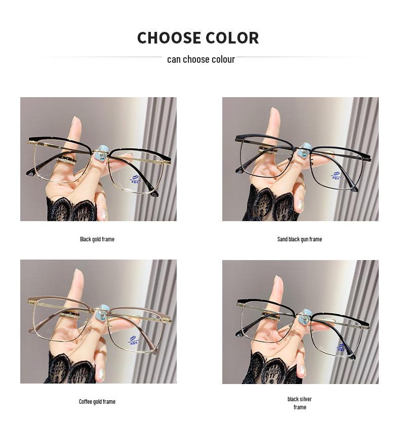 Photochromic Anti-Blue Light Prescription-Ready Eyebrow Line Glasses - Unisex, Ultra-Light, Stylish Optical Frames