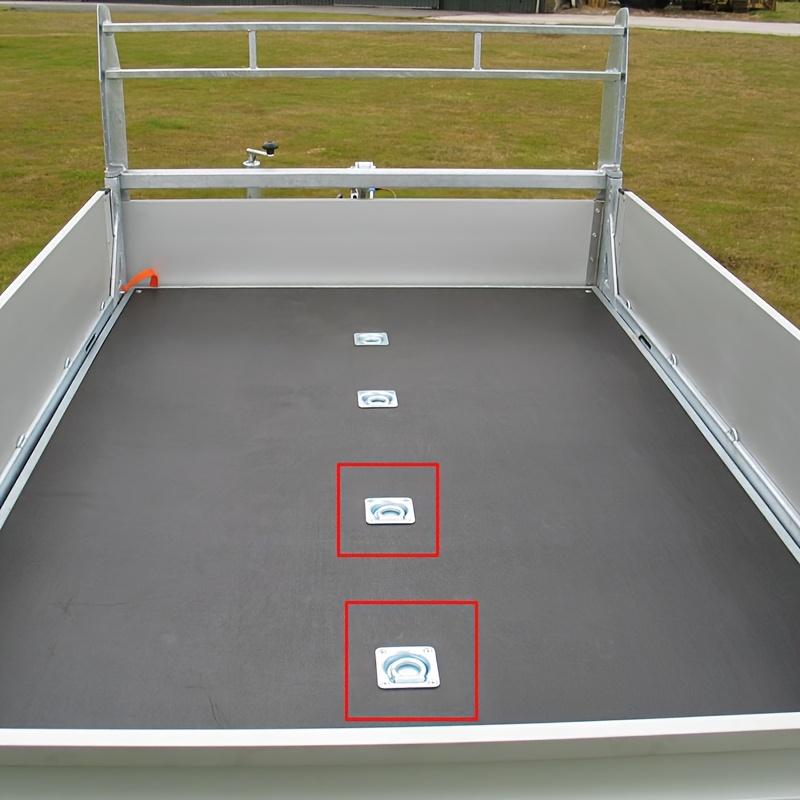 Recessed Trailer Rope Ring Stainless Steel Tie Down D Ring 2000lb Breaking Force Cargo Anchor For Vans Trailers
