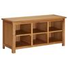 Shoe Rack 90x37x45 Cm Solid Oak Wood