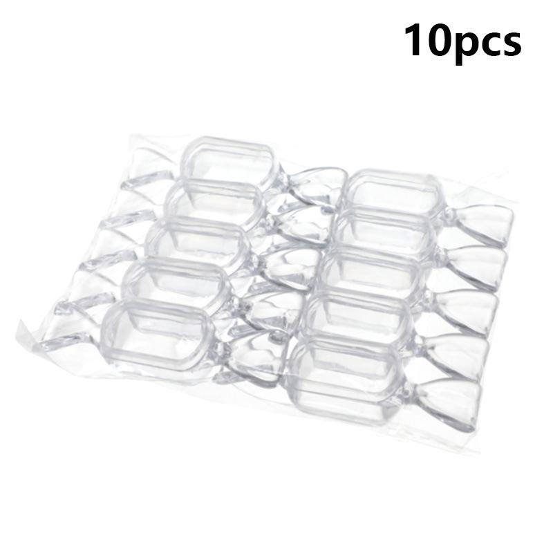 10Pcs/Set Mini Plastic Transparent Candy Box Cute Candy-Shaped Storage Container For Wedding Baby Shower Party Decoration