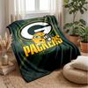 Green Bay Packers Flannel Fleece Blanket Cozy Warm Throw Blanket For Couch Bed Travel All Season Use