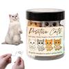 Positive Cat Jar with 60 Daily Affirmation Cards Emotional Support Gift for Anxiety Self Care Cute Kitty Inspirational Gifts for Cat Lovers Women