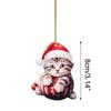 Christmas Tree Decoration Ornament Cat/Elk/Pine Tree Style Acrylic Pendant