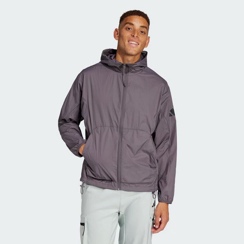 Adidas Men s Loose Fit Hooded Casual Jacket JF3292 XL