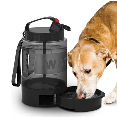 Sticlă de apă pentru câini, 77 oz/2,2 l Dispenser portabil pentru sticle de apă pentru câini de călătorie, siguranță alimentară