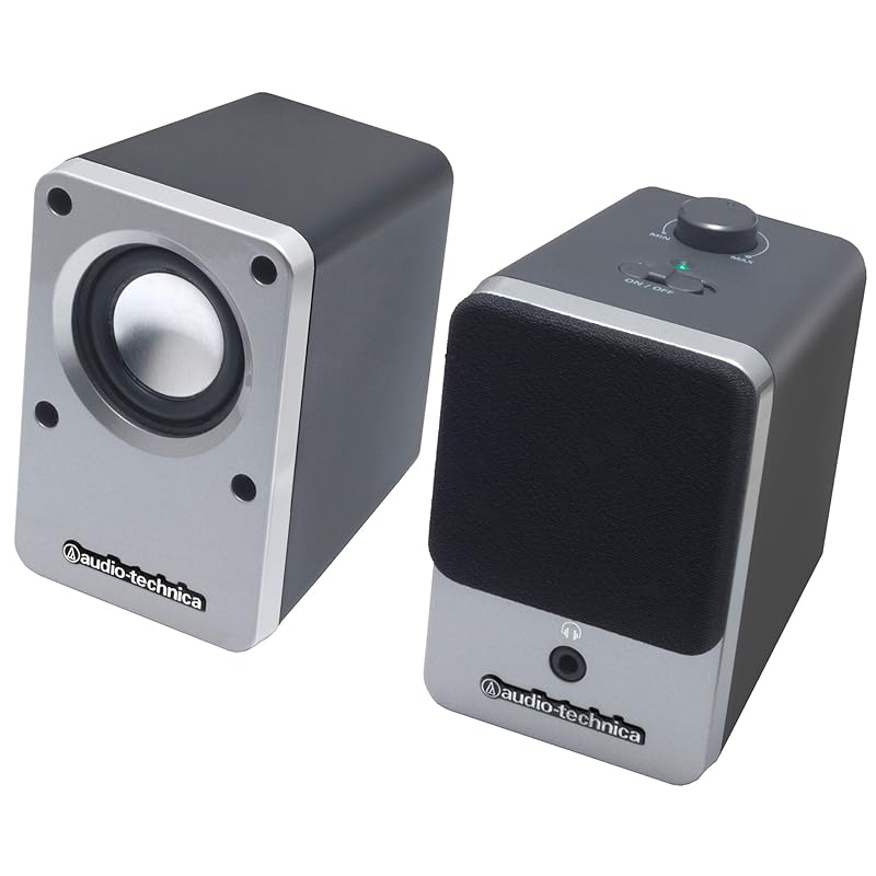 

audio technica desktop speakers silver AT-SP102 SV