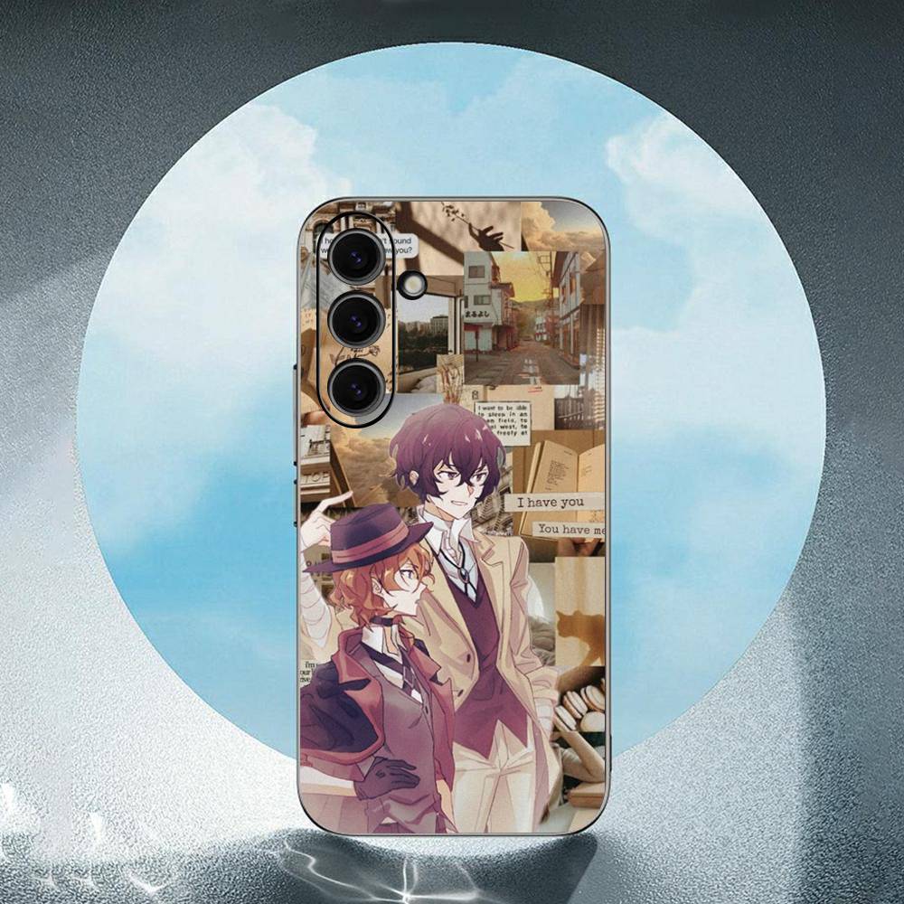 Japan Anime Bungou Stray Dogs Dazai Osamu For Samsung Galaxy S23 S24 S25 Ultra S22 Plus S21 Black Soft Case Waterproof Soft Case