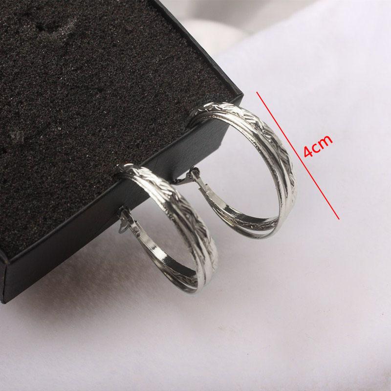 Gold Metal Dangle Earrings Punk Personality C-shaped Women Drop Earrings Hollow Geometric Statement Fashion Ear Jewelry