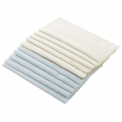 LEC Gekiochikun Basic Microfiber Cloths (10 Count) 28 X 28 Cm for Kitchen Use