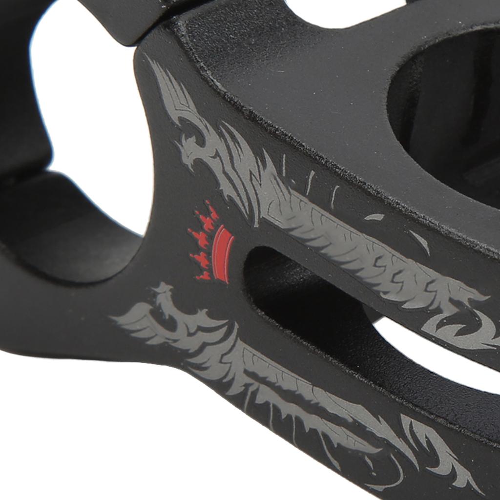 Mountain Bike Stem Lightweight Aluminum Alloy Hollow 31.8mm Curved Knife Marking Short Handlebar Stem for Cycling