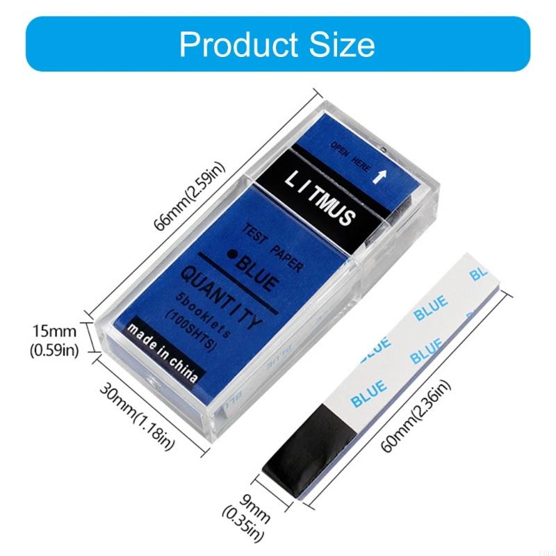 Pack Of 2Boxes Litmus Paper Acid and Base Testing Strips For Rapid Acid Alkaline Detection With 200Strips For Homes Lab Use