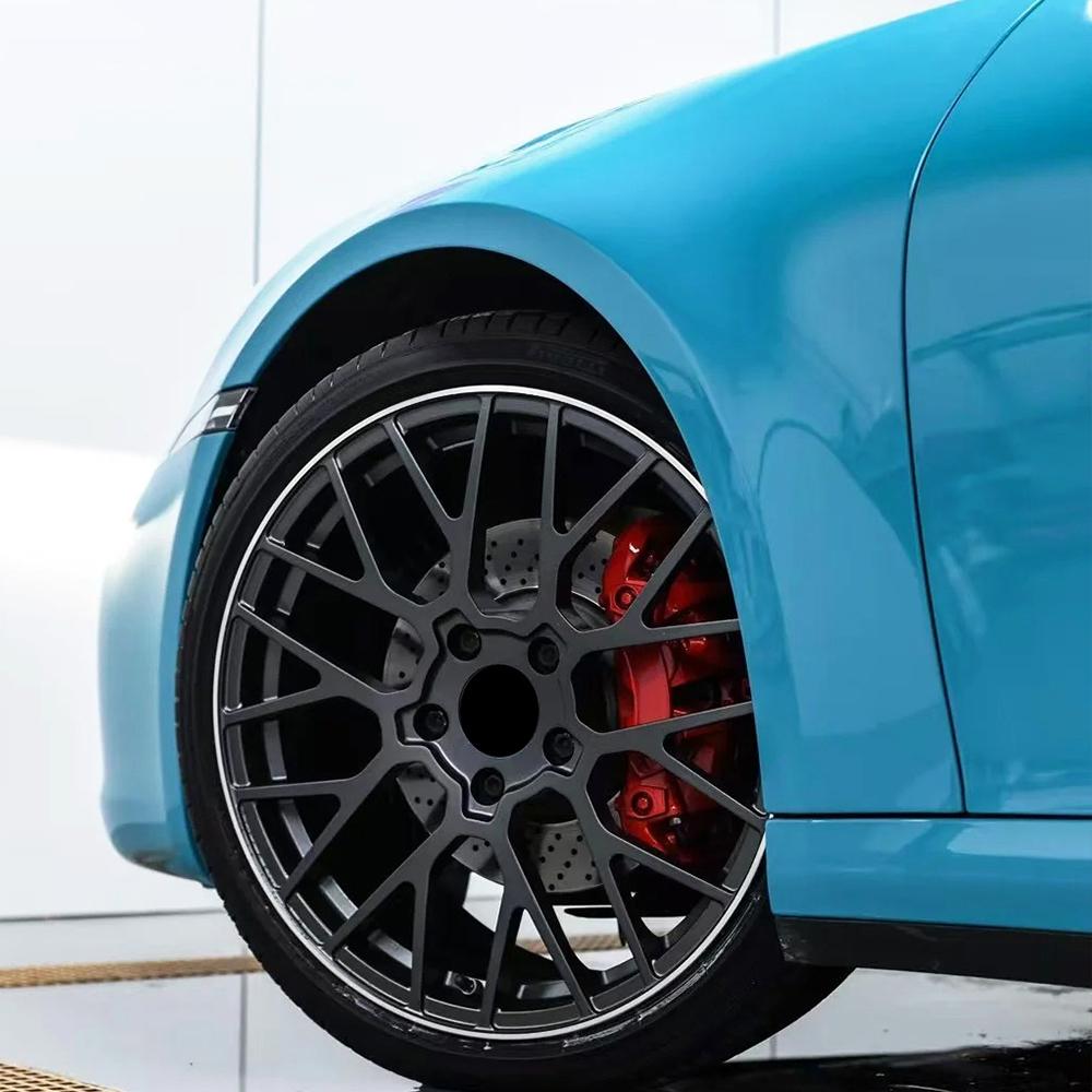 Crystal Curacao Blue Vinyl Film High Glossy Car Sticker Film Motorcycle Sticker Vinyl Wrap Accessories for Vehicles Adhesive