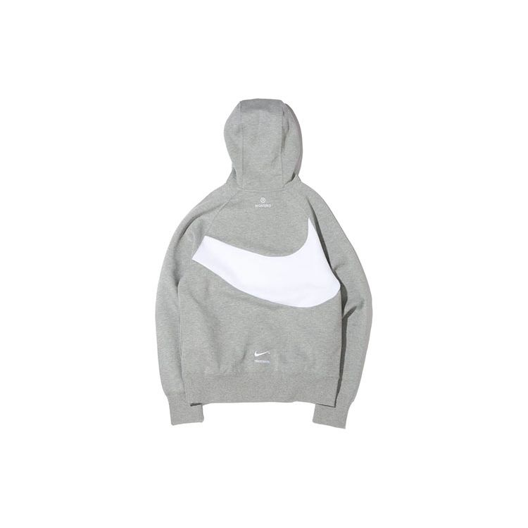 Nike Sportswear Swoosh Hoodie Dark Grey Heather DD8223-063