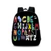 Zaino Alphabet Lore Per Studenti Borsa Scolastica in Nylon con Tasca Frontale e Spallacci Regolabili