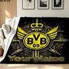 1PC Borussia Custom Name Patterned Flannel Blanket Suitable For All Seasons for Home Decor Warmth and Comfort Gifts Holiday Present