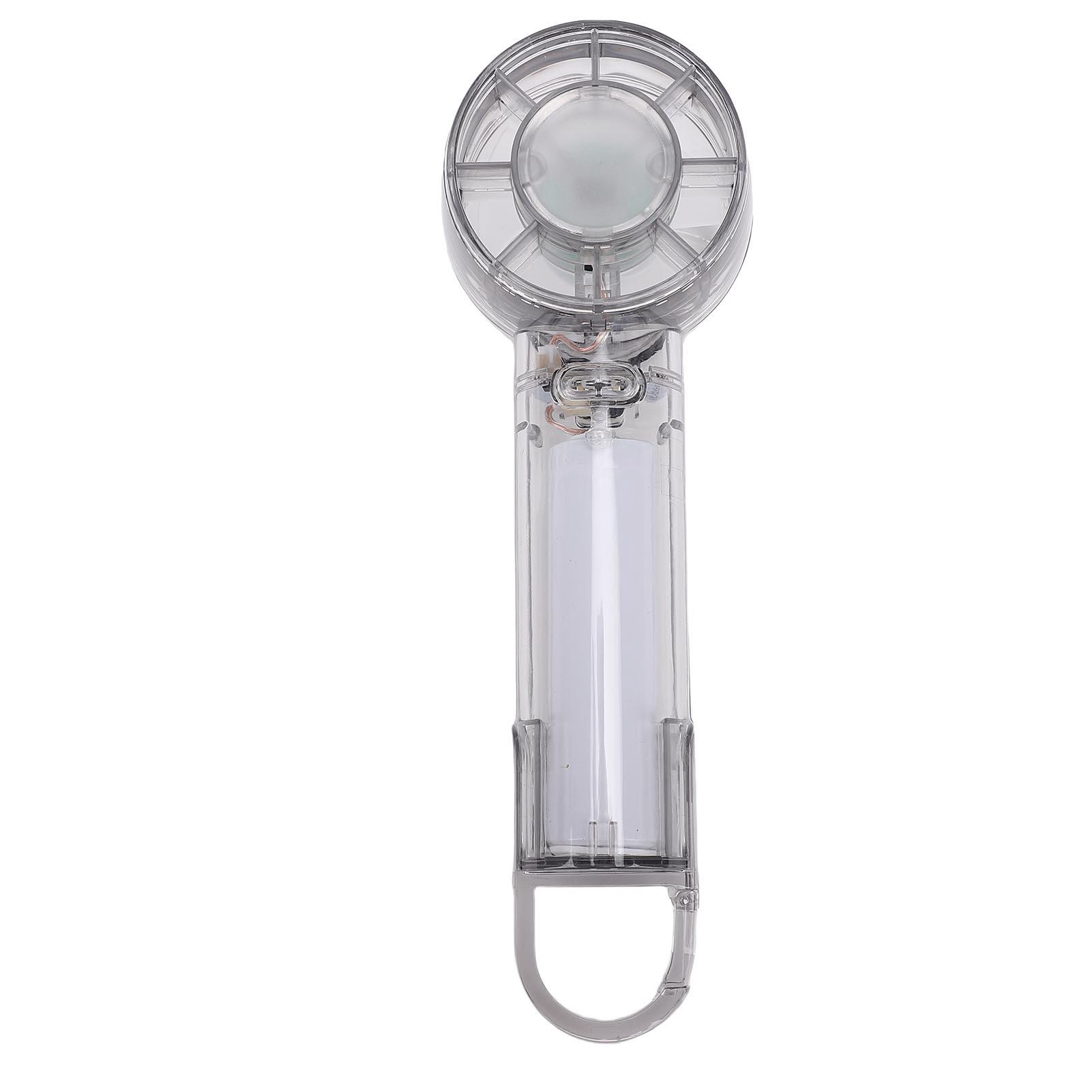 

Handheld Mini Fan 3 Gear Speeds And Cooling Mode USB Ice Compress Transparent Outdoor Handheld Fan For Travel Black Color чорний