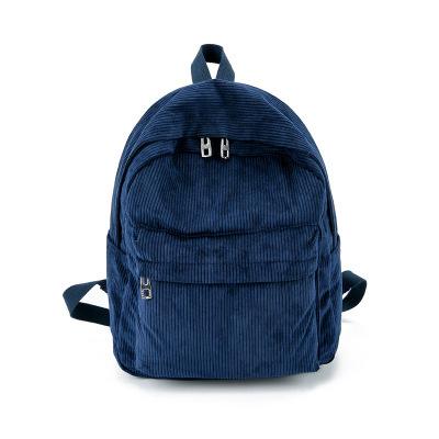 Corduroy Backpack Fashi Women School Backpack Pure Color Women Backpack Teenger Girl School Bags Female Mochila Bagpack Pack