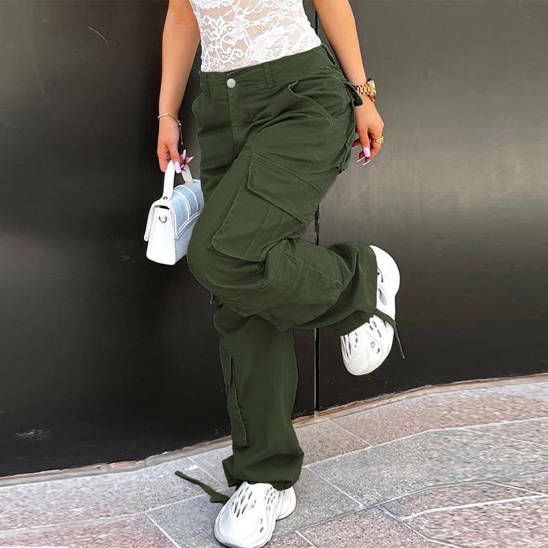 High Waist Fashionable Streetwear Style Women's Jeans Casual Trousers Trendy Workwear Long Pants Comfortable Fit Denim Trousers