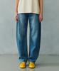 PLAC WOMEN Curved Tapered Denim Pants M71 Mid Blue