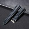 Calfskin Leather Watchband Quick Release Watch Band Wrist Strap with Silver Stainless Steel Buckle 18mm 19mm 20mm 21mm 22mm Belt