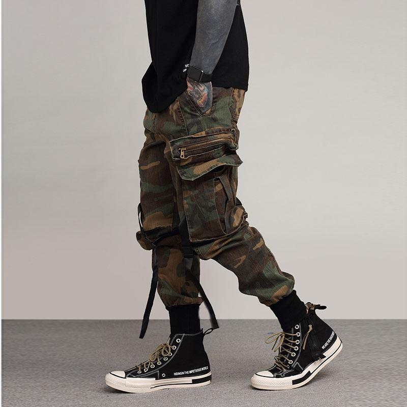 Aelfric Eden Hip-Hop Joggers Harem Pants Multi-Pocket Beam-Foot Streetwear