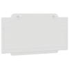 Vidaxl Headboard Pillow, White, 100 Cm, Faux Leather