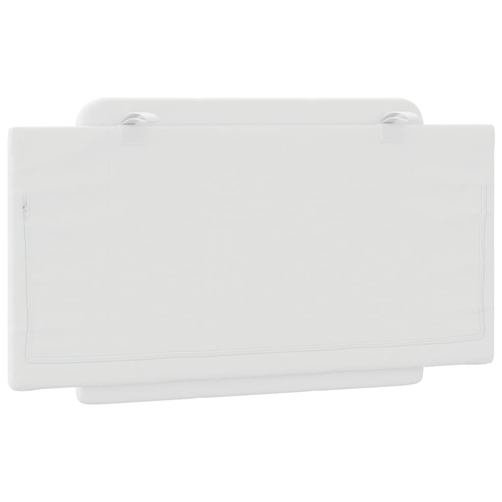 Vidaxl Headboard Pillow, White, 100 Cm, Faux Leather